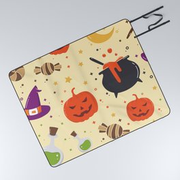 Halloween Pattern Background Picnic Blanket