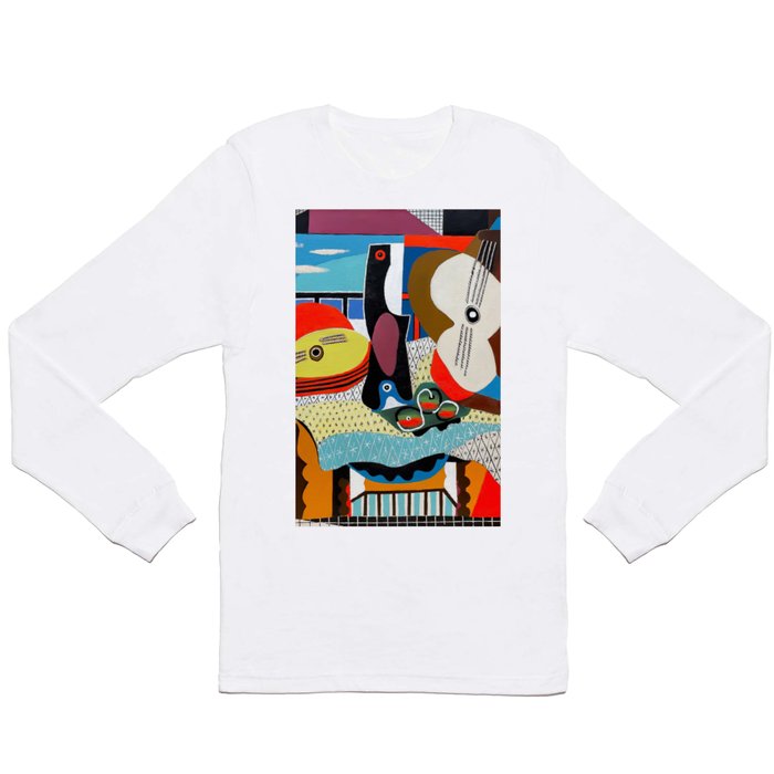 Picasso - Mandolin and Guitar (Mandoline et guitare) 1924 Artwork Long Sleeve T Shirt