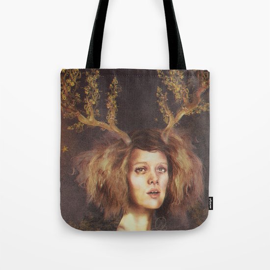 The Golden Antlers Tote Bag