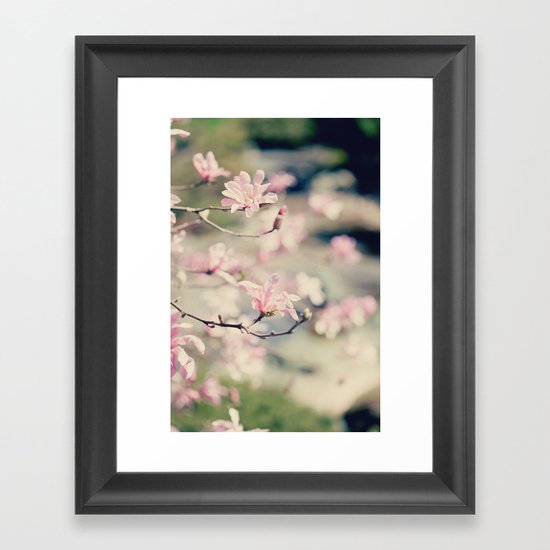 {Magnolia} Framed Art Print