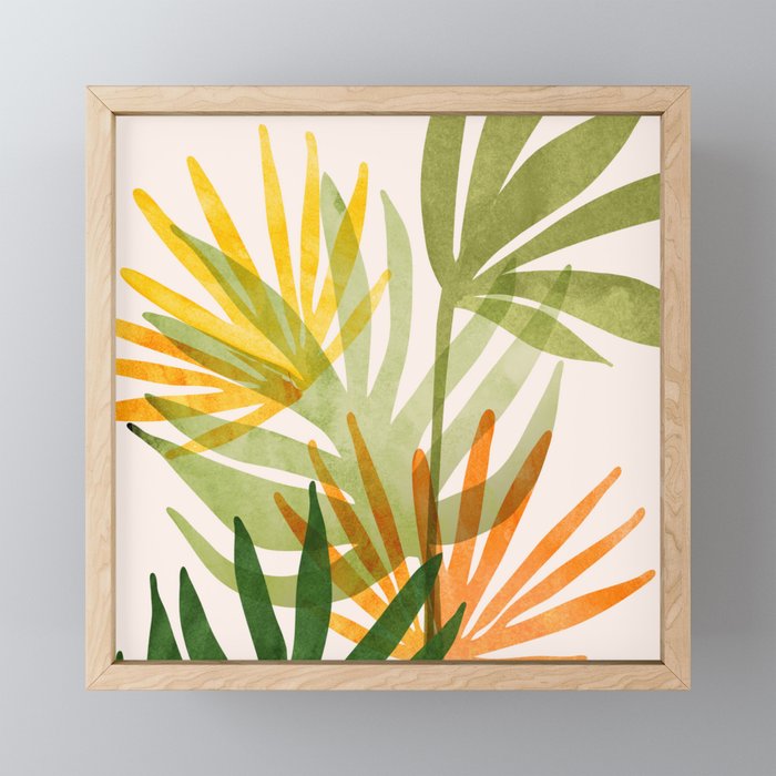 Bright Modern Desert Botanical Framed Mini Art Print