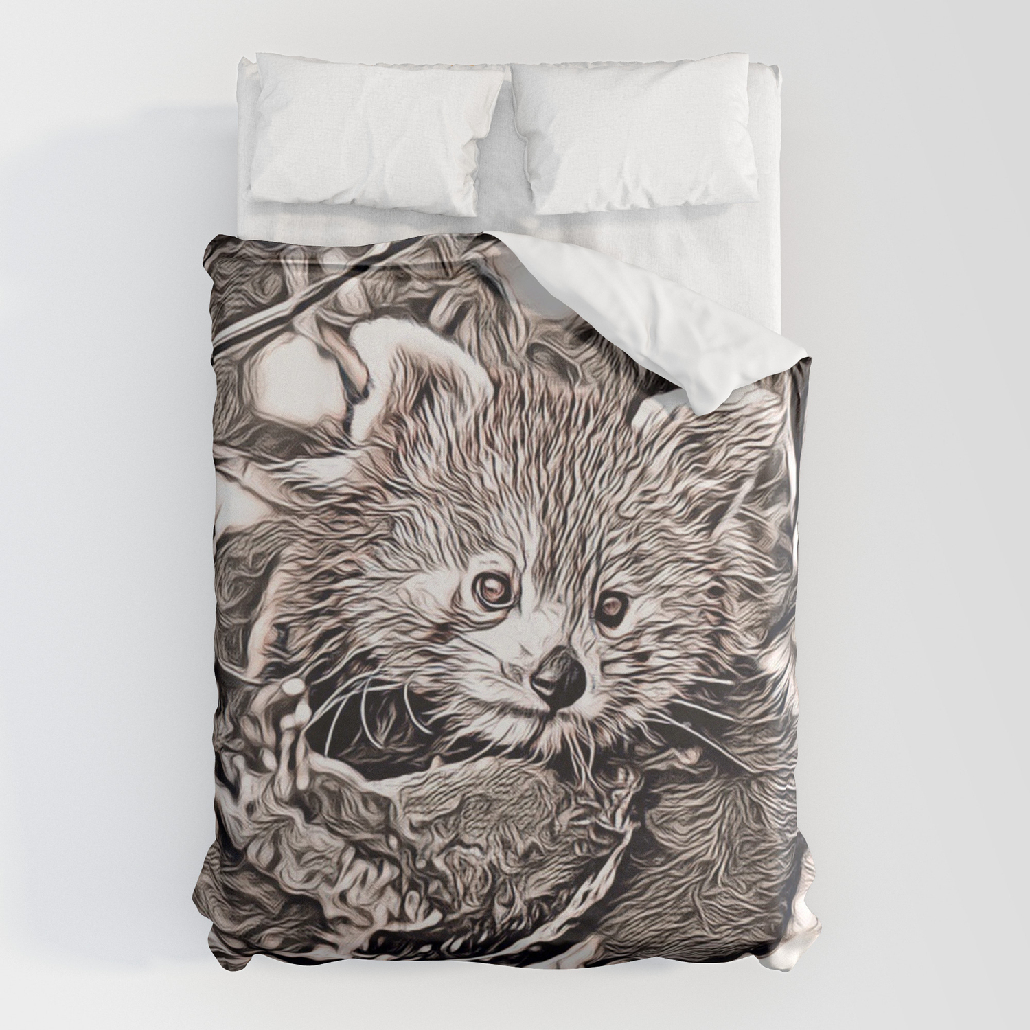 Rustic grid watercolor farmhouse checkered mint sateen duvet cover by roostery. society6