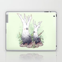 Candle Snuff Mushrooms on a Nature Walk Laptop Skin