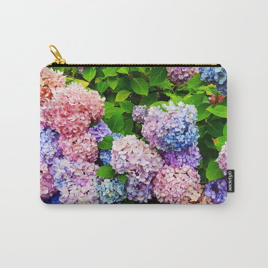 Rainbow of Flowers Carry-All Pouch