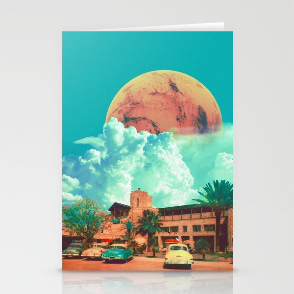 Warm Afternoons - Space Aesthetic, Retro Futurism, Sci-Fi Stationery Cards