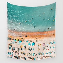 Beach Aerial Print, Coastal Beach Print, Home Decor Aerial Photography, Minimalist Print, Sea Beach Art Print, Summer Travel Beach Sea Wall Tapestry