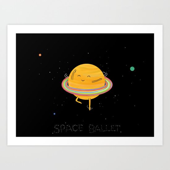 Space ballet Art Print