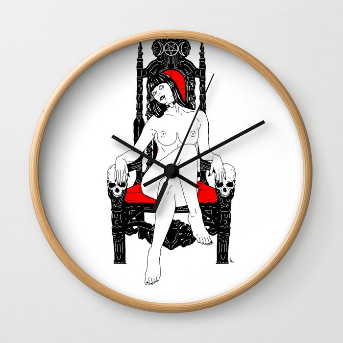 Witches Throne Wall Clock