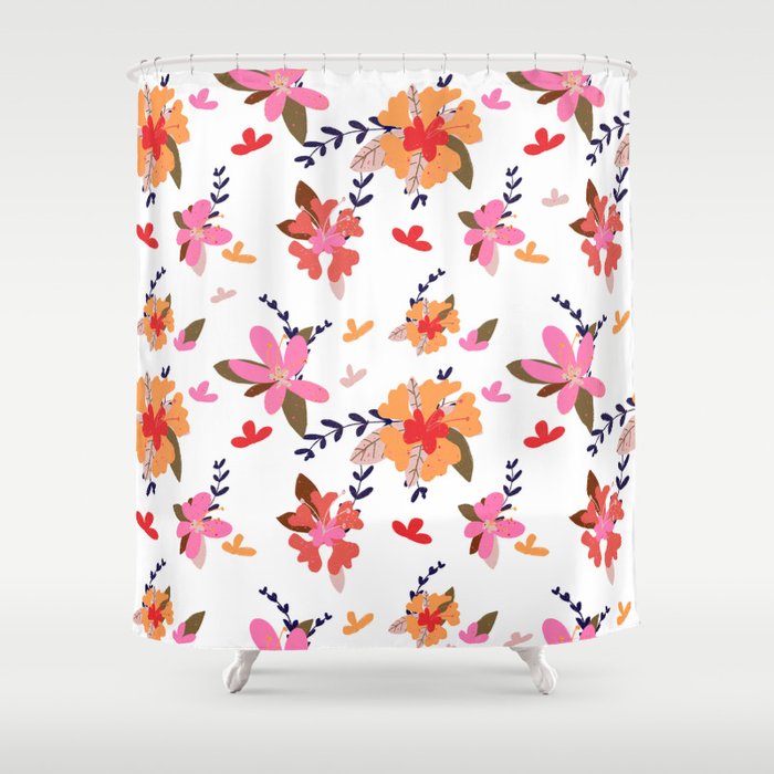 Coastal Spring Shower Curtain