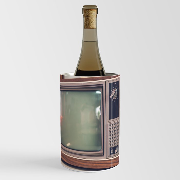 Old and antique television - selective focus point Wine Chiller