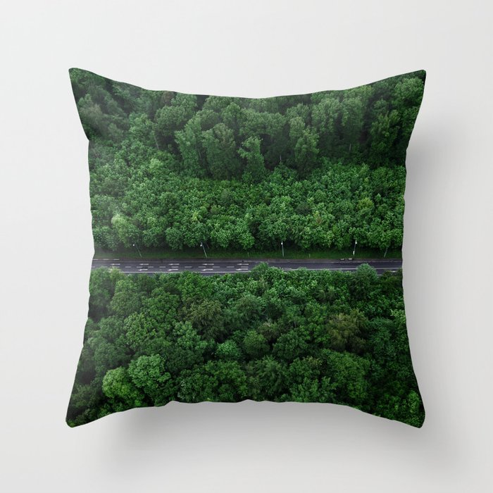 Forest - Way from the Jungle Throw Pillow