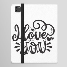 I Love You iPad Folio Case