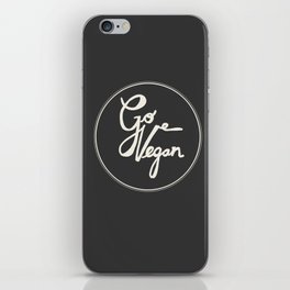 Go Vegan Grey iPhone Skin