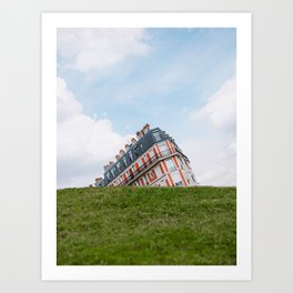Sinking House in Montmartre | Paris Photography | France Art Print