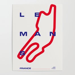 Circuit of Le Mans Poster