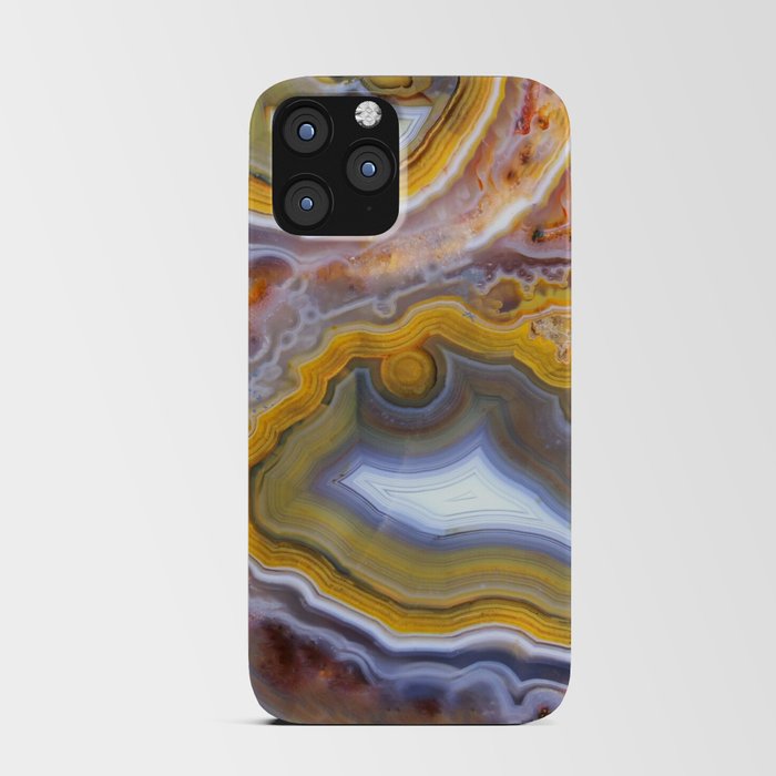 Chakra Bomb Agate (crazy lace rainbow agate) iPhone Card Case