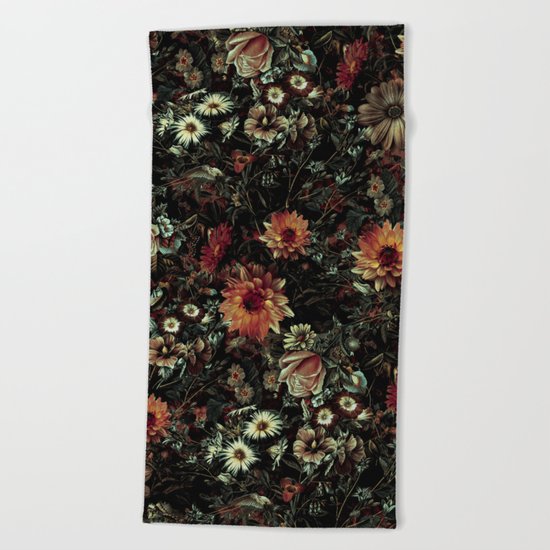 Vintage Garden IV Beach Towel