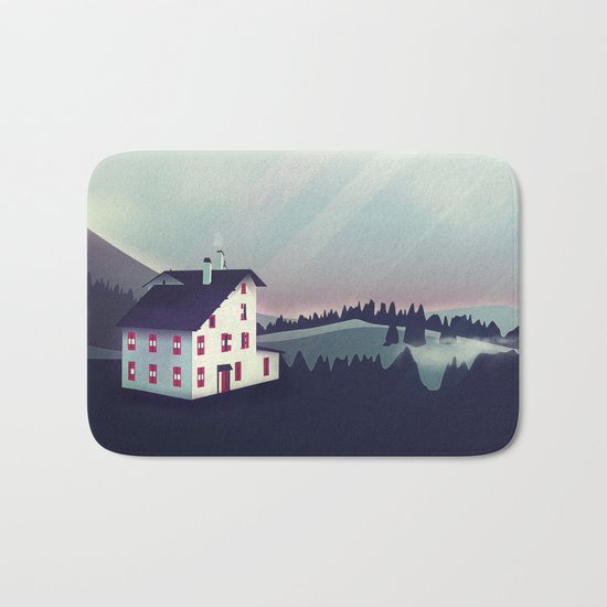 Castle in the Mountains Bath Mat