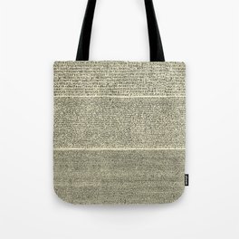 The Rosetta Stone // Parchment Tote Bag