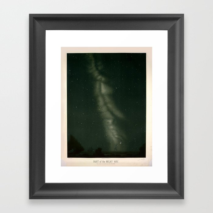 The Milky Way by Étienne Léopold Trouvelot (1874-1876) Framed Art Print