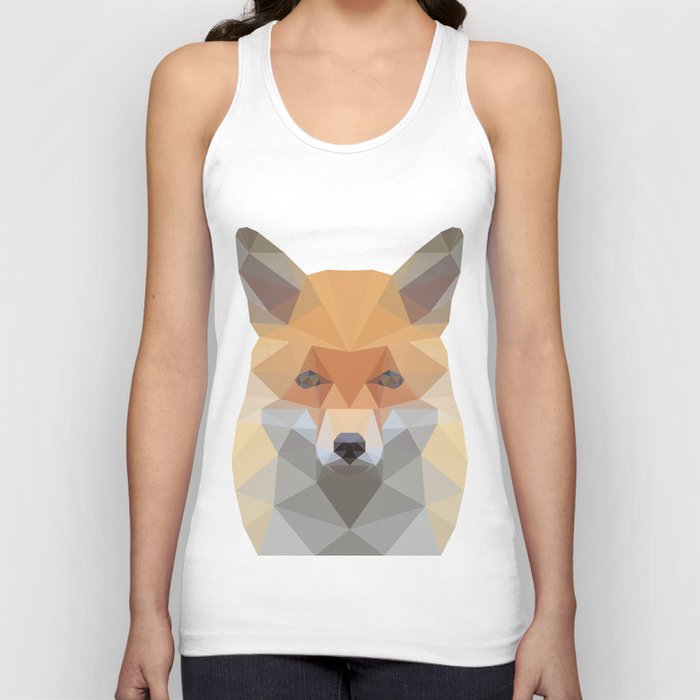 Fox Abstract Low Poly Tank Top