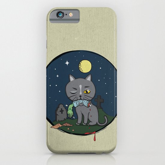 Cats love zombie meat! iPhone & iPod Case