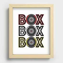BOX BOX BOX radio call Recessed Framed Print