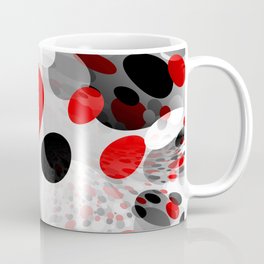 Stir Crazy - Abstract - Red, Black, Gray, White Coffee Mug