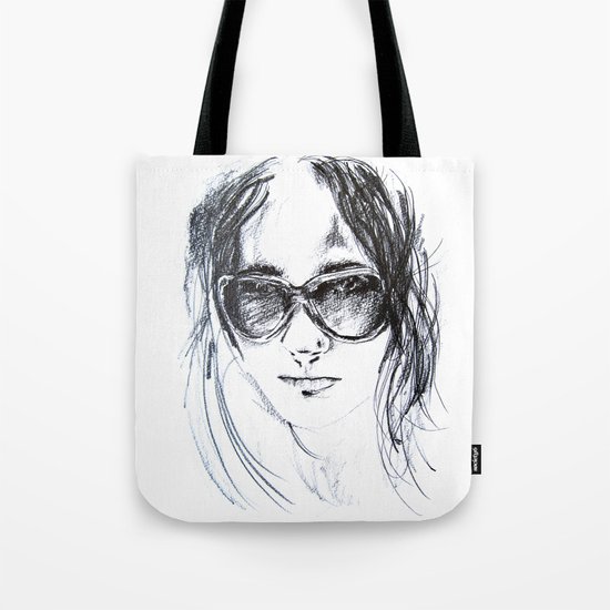 Sunglasses Girl Tote Bag