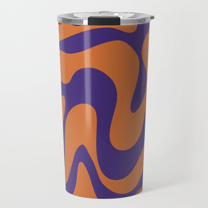 17 Abstract Swirl Shapes 220711 Valourine Digital Design Travel Mug
