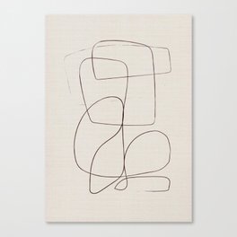 Line Drawing Canvas Print