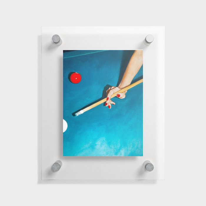 The Pool Table Floating Acrylic Print