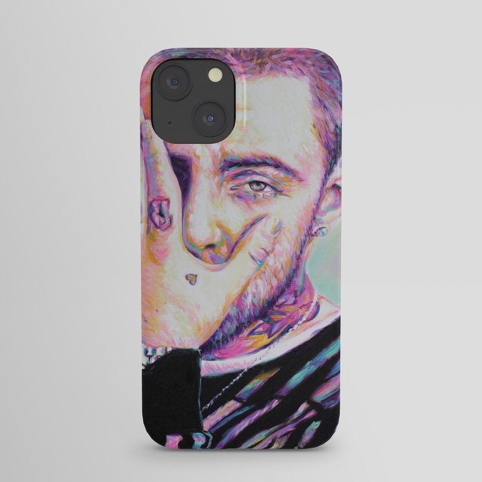 Mac Miller Tribute by artist Mel Fiorentino iPhone Case