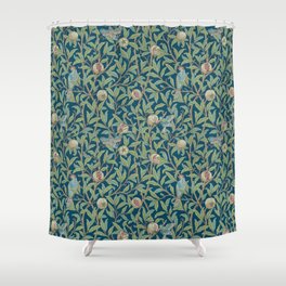 Birds and Pomegranates - William Morris Shower Curtain
