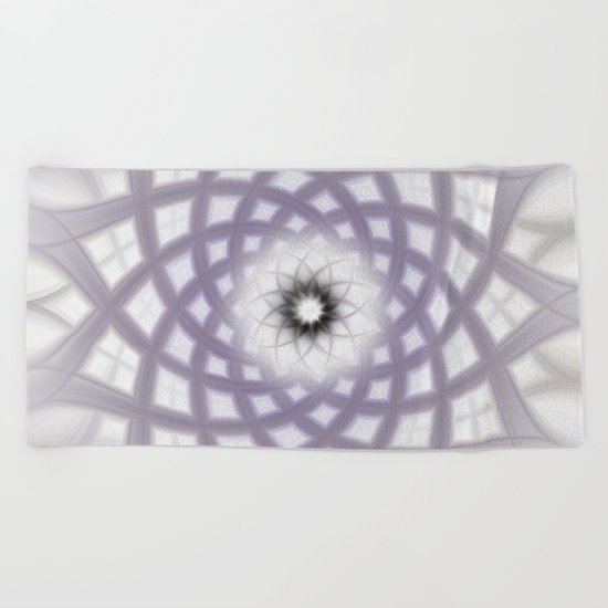Lilac Twirl Beach Towel