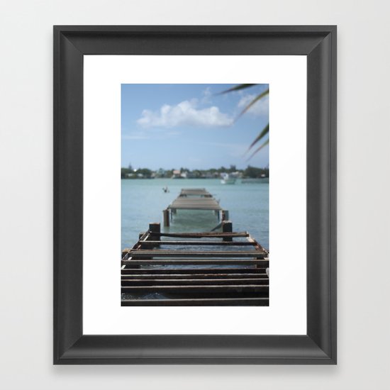 Turquoise Paradise Framed Art Print