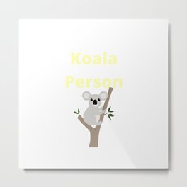 Koala Person - Koala Metal Print