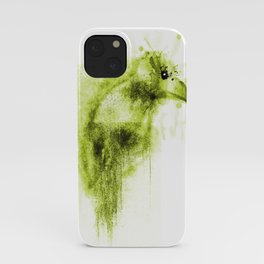 Splatter Bird Green iPhone Case