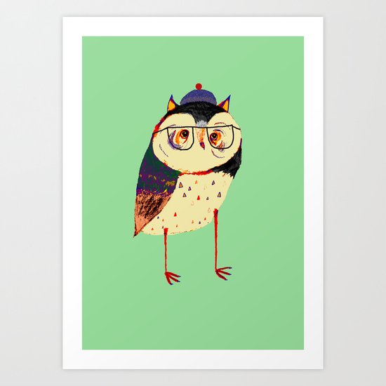 Owl Cutey. Art Print