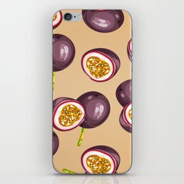 passion fruit pattern iPhone Skin