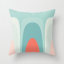 Pastell Colors Retro Abstract Graphic Throw Pillow