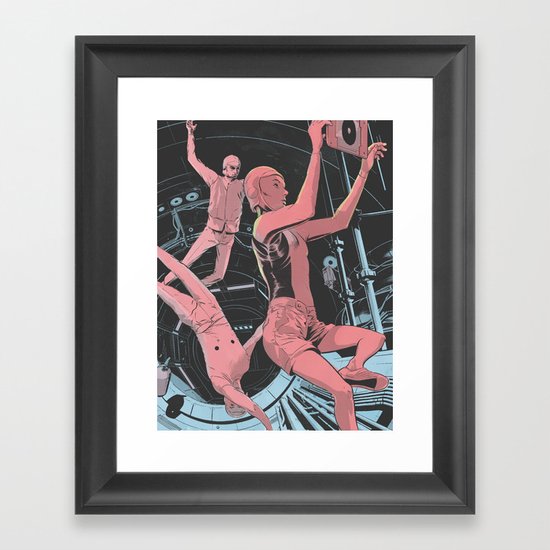 Space station Framed Art Print