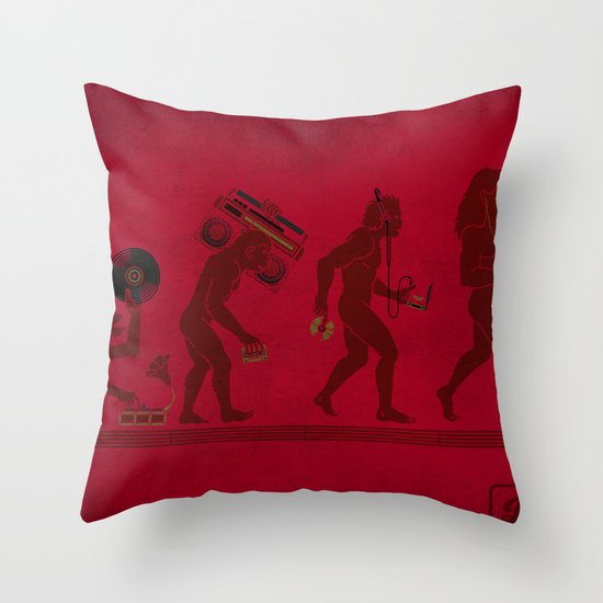 Music (R)Evolution 1.0 Throw Pillow