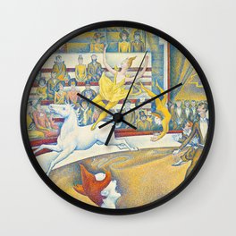 The Circus, Le Cirque, 1891 by Georges Seurat Wall Clock
