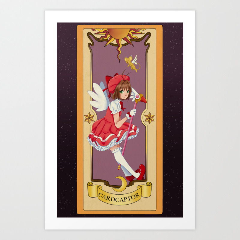 Clow Card Art Print By Creebelle Society6 The art of each card is very similar in colour and styling. clow card art print by creebelle