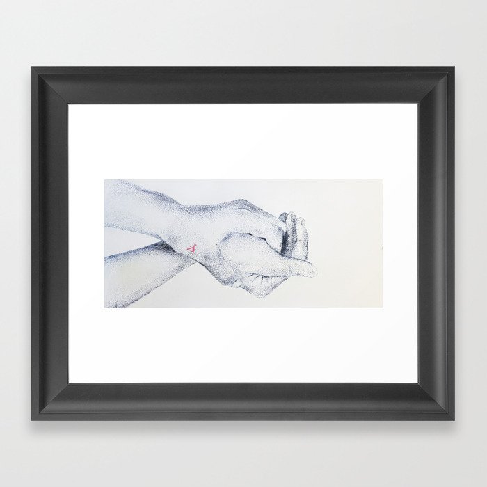"Un-Crucified Hands" Framed Art Print