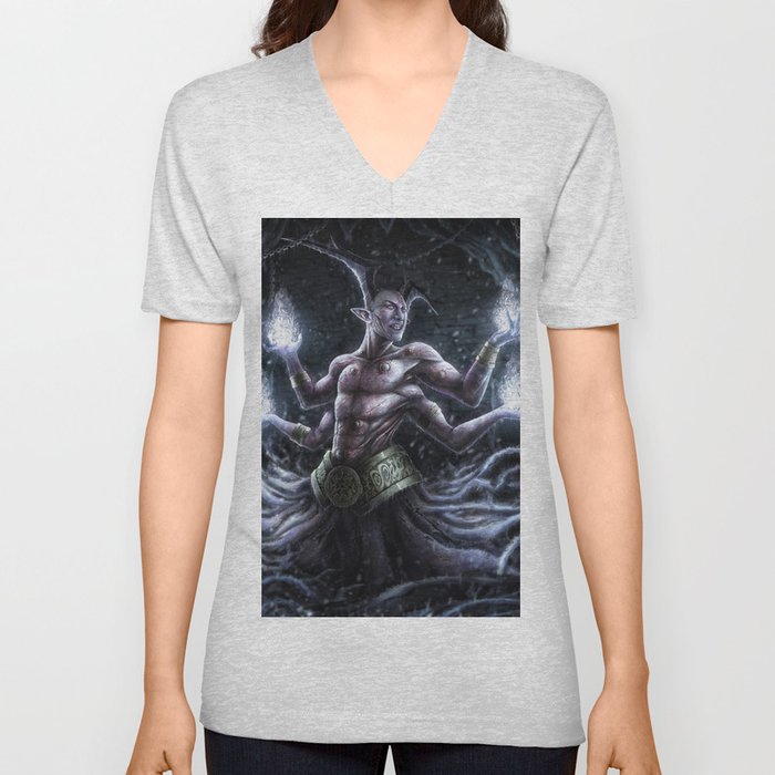 Demon Lord V Neck T Shirt