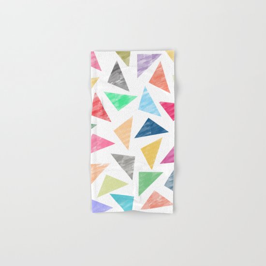 Colorful geometric pattern Hand & Bath Towel