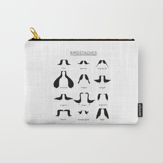 Birdstache Carry-All Pouch
