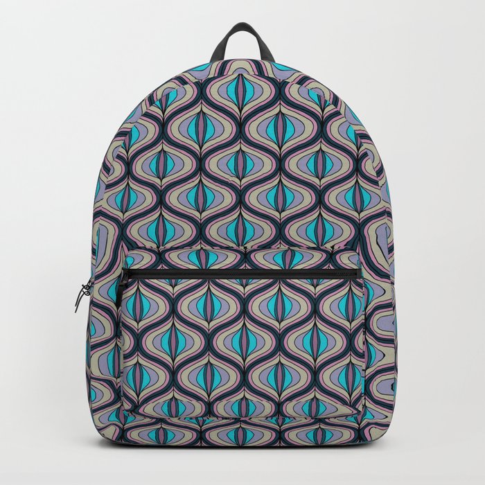 Celebration of the Fifties with a Retro Ogee Pattern Backpack